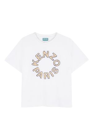 white cotton t-shirt KENZO KIDS | K61699117